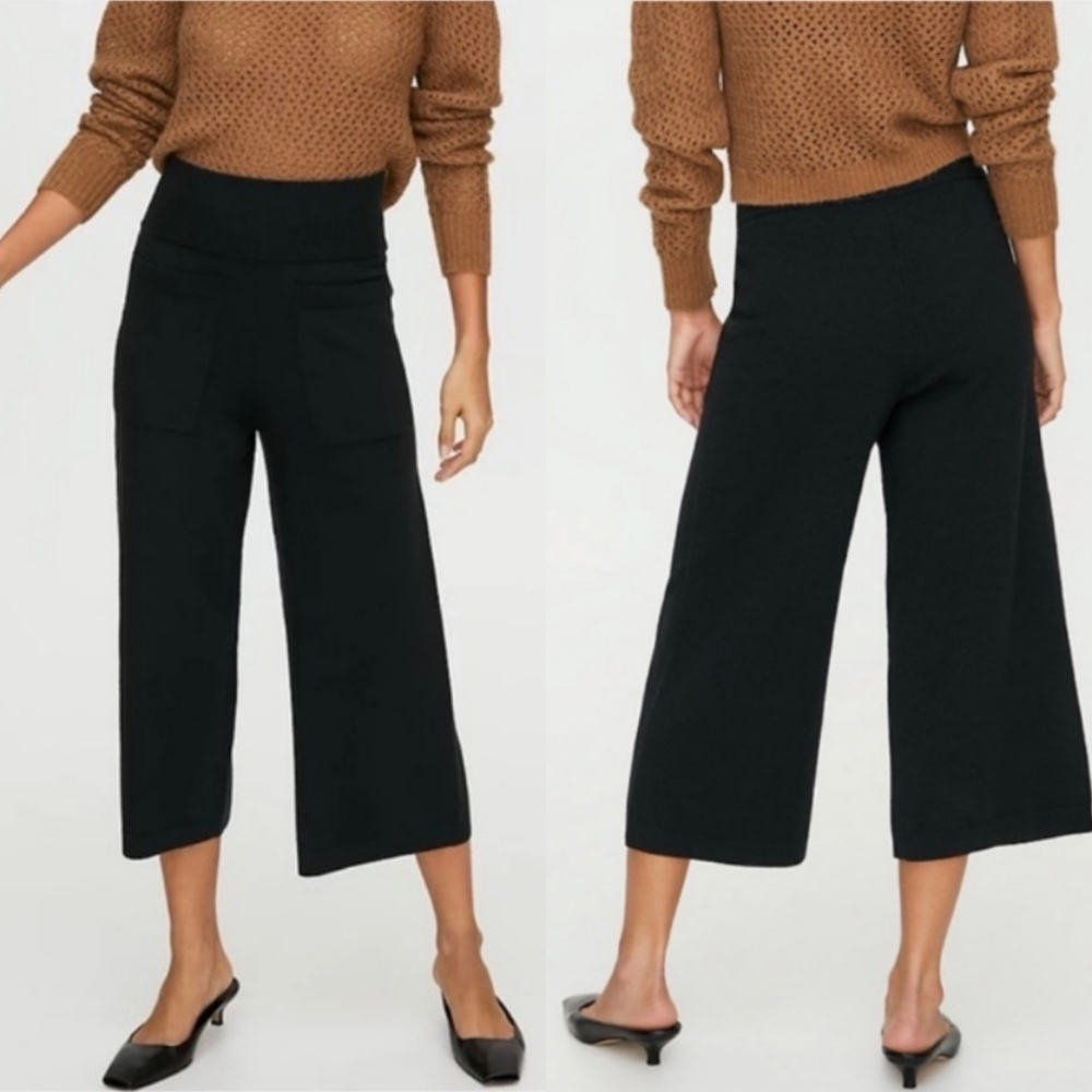 Aritzia Wilfred Brion super high rise knit stretch pants